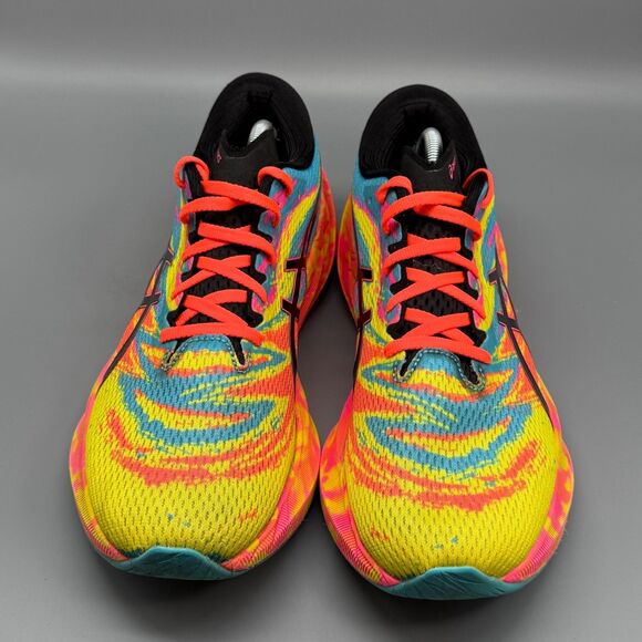 Asics Novablast 3 Mens 11.5 Neon Color Injection Yellow Athletic Running Sneaker - Picture 2 of 10